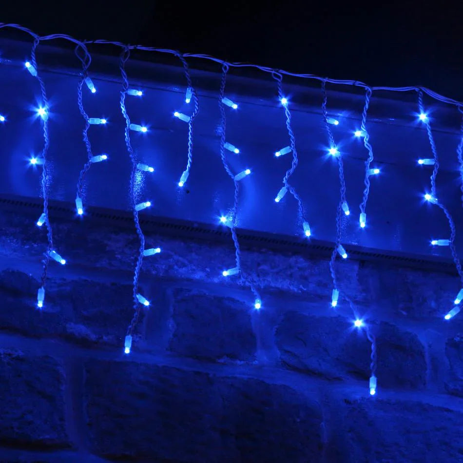 1200 LED Icicle Lights Animated 8 Functions 33m Long Wedding Christmas Decoration