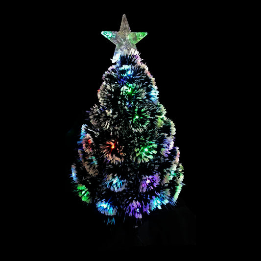 60cm Table Top Fibre Optic Tree Colourful RGB Twinkle LED Light Christmas Tree Decor