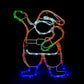 Solar Powered LED Mini Santa Outdoor Christmas Motif Display 46cm