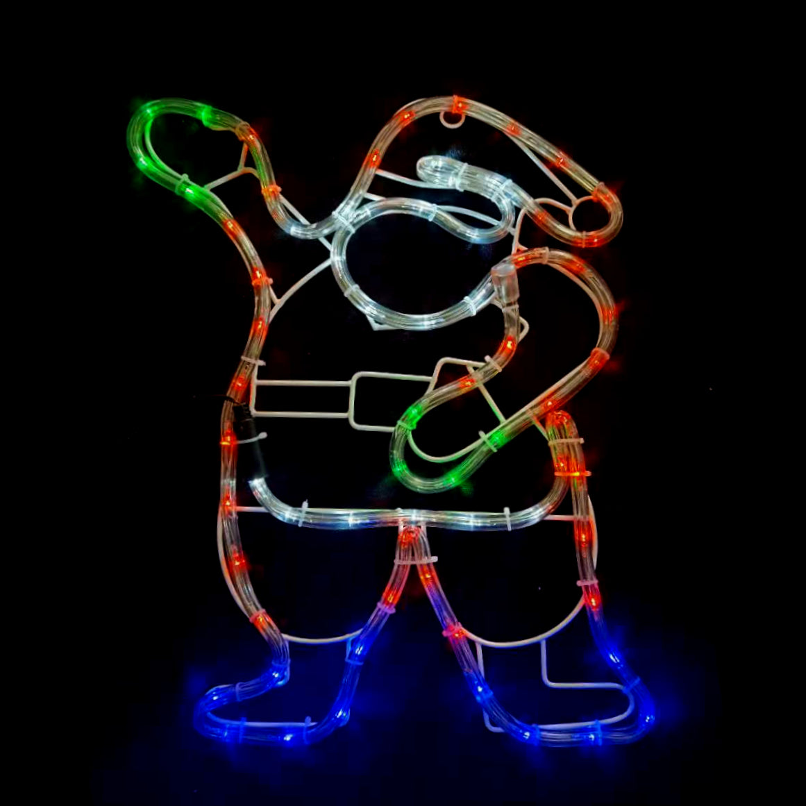 Solar Powered LED Mini Santa Outdoor Christmas Motif Display 46cm