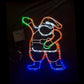 Solar Powered LED Mini Santa Outdoor Christmas Motif Display 46cm