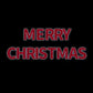 Commercial Merry Christmas LED Motif Garland 60cm Tall Letters Outdoor Display