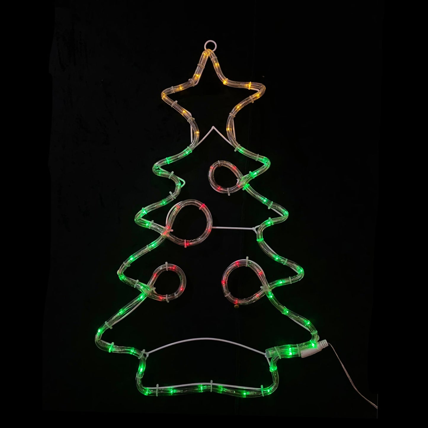 Solar Powered LED Mini Christmas Tree Outdoor Motif Display 64x40cm