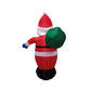 Christmas Decoration Inflatable 180cm Santa With Gift Sack LED Lit