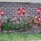 Solar Powered Candy Lollipop 3pcs Set 69cm Tall Garden Stake LED Christmas Lights