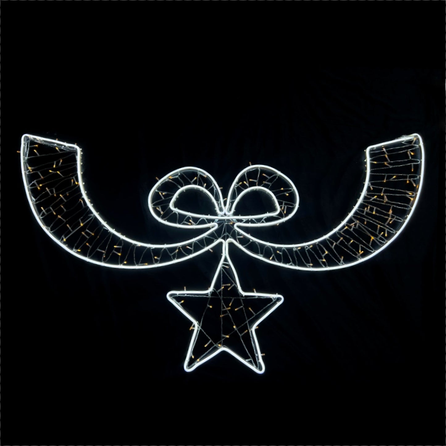 Christmas LED Motif Neon Rope Light Ribbon Star 165x69cm Outdoor