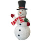 Christmas Decoration 3D LED Lit 185cm Top Hat Snowman Indoor/Outdoor