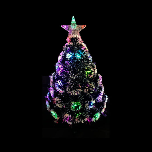 60cm Table Top Fibre Optic Tree Colourful RGB Twinkle LED Light Christmas Tree Decor