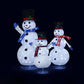 Christmas Decoration 3D LED Lit 3pcs Snowman Family 125cm Indoor/Outdoor