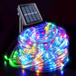 Christmas 10M LED Solar Powered Rope Light 8 Function Controller Outdoor