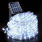 Clearance Solar Powered 20m LED Rope Light With 8 Function Controller Christmas Outdoor Lighting