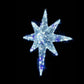 Christmas LED Motif Twinkling Blue White LED Nativity Northern Star 74x59cm Outdoor Motif Sign