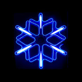 Christmas Neon LED Motif Animated Meteor Shower Snowflake 59x52cm Indoor Outdoor Display Sign