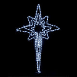 Christmas LED Motif Animated Northern Star 3 Layered 121x71cm Outdoor Display Cool White